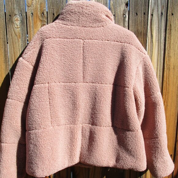 LEVI'S Sherpa Fleece Short Teddy Jacket Size L NEW - Picture 5 of 11